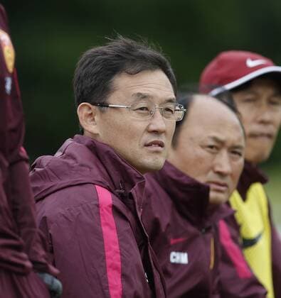 Trainer Sun Ji Hai (China) . SGV Freiberg-China U20 Nationalmannschaft . Freiberg am Neckar, GER, 01.07.2016 ,Testspiel Fussball Oberliga Baden-Württemberg 2017 2018.