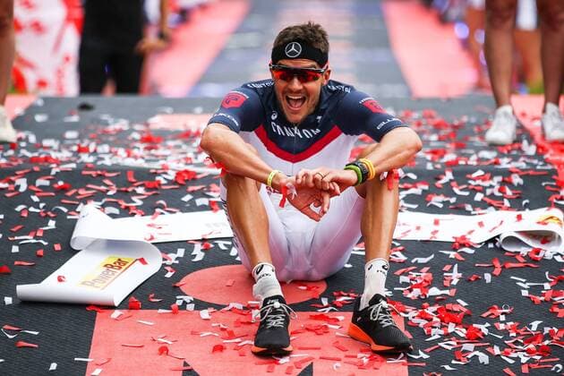 TRIATHLON - Ironman Austria 2017 KLAGENFURT,AUSTRIA,02.JUL.17 - TRIATHLON - Ironman Austria, award ceremony. Image shows Jan Frodeno (GER). GEPAxpictures xDanielxGoetzhaber