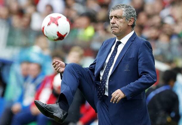 MOSCOW, RUSSIA â€“ JULY 2, 2017: Portugal head coach Fernando Santos attends their 2017 FIFA Confederations Cup third place football match against Mexico at Otkrytie Arena. Mikhail Japaridze TASS  TS055C90