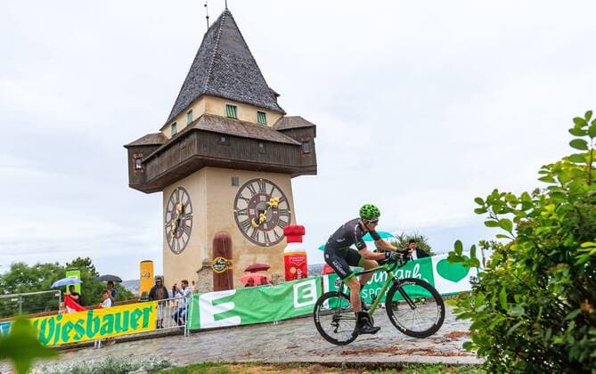 02.07.2017, Graz, AUT,OE-Tour, Oesterreich Radrundfahrt 2017, 1. Etappe, Prolog, im Bild Jason Lowndes (AUS, Israel Cycling Academy) during Stage 1, Prolog of 2017 Tour of Austria. Graz, Austria on 2017 07 02. Graz EX_JFK
