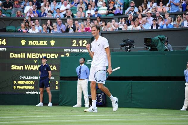 Medvedev daniil TENNIS : Tournoi de Wimbledon 2017 - 03 07 2017 SVT PANORAMIC 