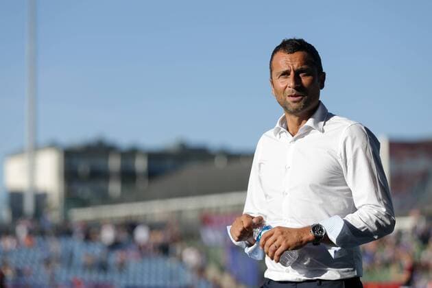 Paolo Amodio (Trainer Niederkorn) 04.07.2017 Fussball Europa League Qualifikation, 1. Runde, Saison 2017-2018 04.07.2017 LUX, ELQ, FC Progres Niederkorn (LUX) - Glasgow Rangers FC (SCO) Stade Josy Barthel, Luxemburg 