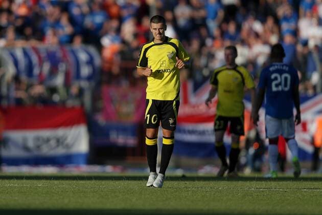 Olivier Thill (Niederkorn 10) 04.07.2017 Fussball Europa League Qualifikation, 1. Runde, Saison 2017-2018 04.07.2017 LUX, ELQ, FC Progres Niederkorn (LUX) - Glasgow Rangers FC (SCO) Stade Josy Barthel, Luxemburg 
