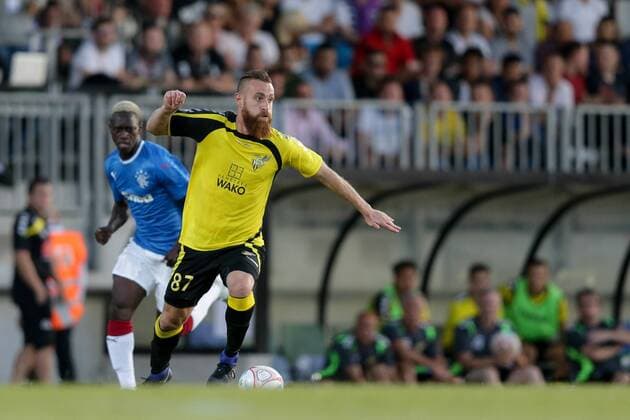 Aleksandre Karapetian (Niederkorn 87) 04.07.2017 Fussball Europa League Qualifikation, 1. Runde, Saison 2017-2018 04.07.2017 LUX, ELQ, FC Progres Niederkorn (LUX) - Glasgow Rangers FC (SCO) Stade Josy Barthel, Luxemburg 