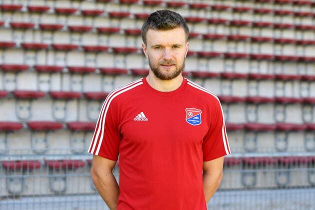 Stephan Hain (Unterhaching, 9) Einzelbild, Aktion, Action, Porträt, Portrait, Fußball, GER, 3.Liga, Porträttermin 2017 2018, SpVgg Unterhaching, xslx