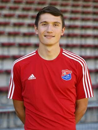 Christoph Greger (Unterhaching, 15) Einzelbild, Aktion, Action, Porträt, Portrait, Fußball, GER, 3.Liga, Porträttermin 2017 2018, SpVgg Unterhaching, xslx
