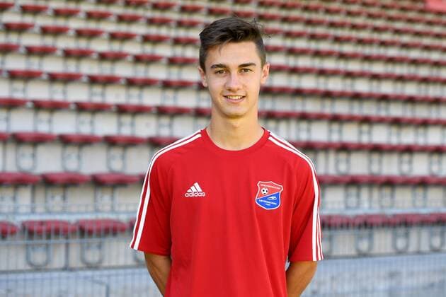 Christoph Ehlich (Unterhaching, 33) Einzelbild, Aktion, Action, Porträt, Portrait, Fußball, GER, 3.Liga, Porträttermin 2017 2018, SpVgg Unterhaching, xslx