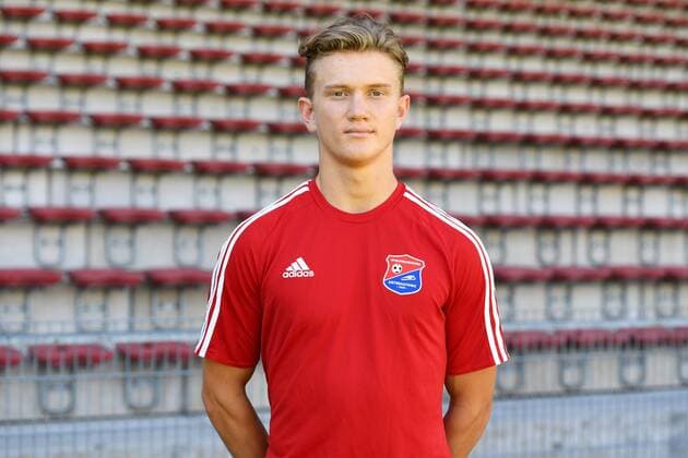 Leopold Krüger (Leopold Krueger, Unterhaching, 35) Einzelbild, Aktion, Action, Porträt, Portrait, Fußball, GER, 3.Liga, Porträttermin 2017 2018, SpVgg Unterhaching, xslx