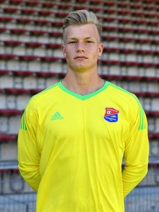 Nico Mantl (Torwart, Unterhaching, 22) Einzelbild, Aktion, Action, Porträt, Portrait, Fußball, GER, 3.Liga, Porträttermin 2017 2018, SpVgg Unterhaching, xslx