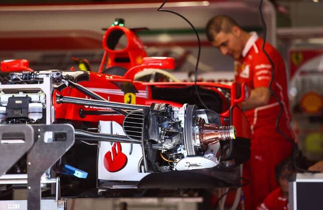 FORMULA 1 - GP of Austria 2017 SPIELBERG,AUSTRIA,06.JUL.17 - MOTORSPORTS, FORMULA 1 - Grand Prix of Austria, Red Bull Ring, preview. Image shows the racing car of Sebastian Vettel (GER Ferrari). GEPAxpictures xDanielxGoetzhaber