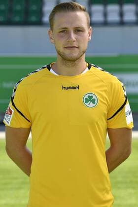06.07.2017 - SpVgg Spielvereinigung Greuther Fürth Kleeblatt - 2. Fußball Bundesliga BL - Saison 2017 2018 - Fototermin Porträttermin Portraittermin - - Marius Funk (1, SpVgg Greuther Fürth ) - Einzelbild Einzelfoto Portrait Porträt Kopfbild