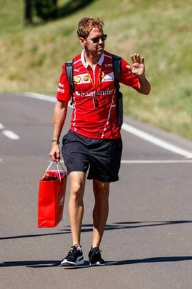 Sebastian Vettel (Scuderia Ferrari) kommt an die Strecke, Grosser Preis von Oesterreich 2017, Rennen, Motorsport, Formel 1, 06.07.2017, Spielberg Copyright: xNeis Eibner-Pressefotox EP_ANS