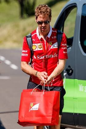 Sebastian Vettel (Scuderia Ferrari) kommt an die Strecke, Grosser Preis von Oesterreich 2017, Rennen, Motorsport, Formel 1, 06.07.2017, Spielberg Copyright: xNeis Eibner-Pressefotox EP_ANS