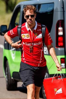 Sebastian Vettel (Scuderia Ferrari) kommt an die Strecke, Grosser Preis von Oesterreich 2017, Rennen, Motorsport, Formel 1, 06.07.2017, Spielberg Copyright: xNeis Eibner-Pressefotox EP_ANS