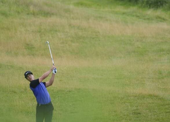July 6th 2017, Portstewart Golf Club, Portstewart, Northern Ireland; Dubai Duty Free Irish Open Golf Championship; Day 1; Thorbjorn Olsen (DEN) plays his second shot on the 11th xNigelxCookex  ActionPlus11898255
