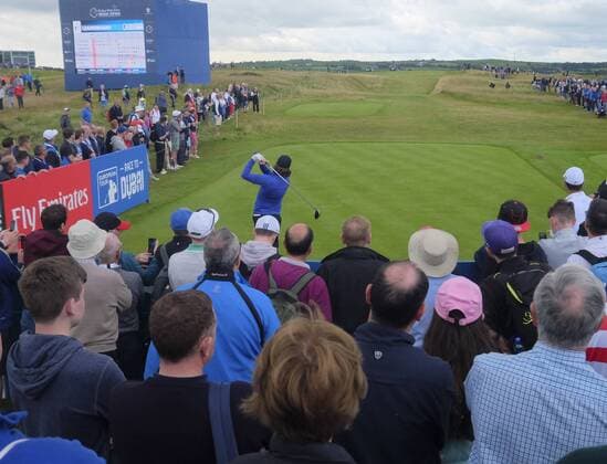July 6th 2017, Portstewart Golf Club, Portstewart, Northern Ireland; Dubai Duty Free Irish Open Golf Championship; Day 1; Tommy Fleetwood (ENG) drives from the 17th tee box xNigelxCookex  ActionPlus11898270