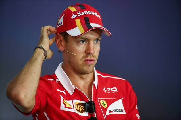 FORMULA 1 - GP of Austria 2017 SPIELBERG,AUSTRIA,06.JUL.17 - MOTORSPORTS, FORMULA 1 - Grand Prix of Austria, Red Bull Ring, press conference PK Pressekonferenz Image shows Sebastian Vettel (GER Ferrari). GEPAxpictures xDanielxGoetzhaber