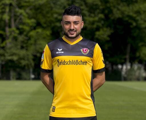 Fußball, 2. Bundesliga, Saison 2017 2018, SG Dynamo Dresden, Porträttermin, (06.07.2017). Aias Aosman. RM001