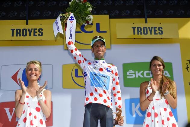 TROYES, FRANCE - JULY 6 : ARU Fabio (ITA) Rider of Astana Pro Team during stage 6 of the 104th edition of the 2017 Tour de France cycling race, a stage of 216 kms between Vesoul and Troyes on July 06, 2017 in Troyes, France, 06 07 2017 CYCLISME : Tour de France 2017 - Etape 6 - Vesoul Troyes - 06 07 2017 Photonews Panoramic 