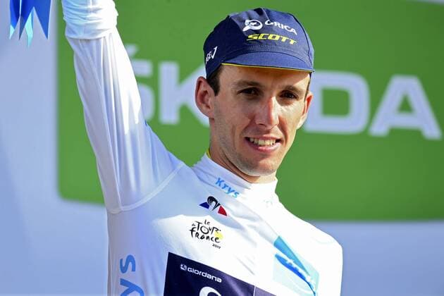 TROYES, FRANCE - JULY 6 : YATES Simon (GBR) Rider of Orica - Scott Team during stage 6 of the 104th edition of the 2017 Tour de France cycling race, a stage of 216 kms between Vesoul and Troyes on July 06, 2017 in Troyes, France, 6 07 2017 CYCLISME : Tour de France 2017 - Etape 6 - Vesoul Troyes - 06 07 2017 Photonews Panoramic 