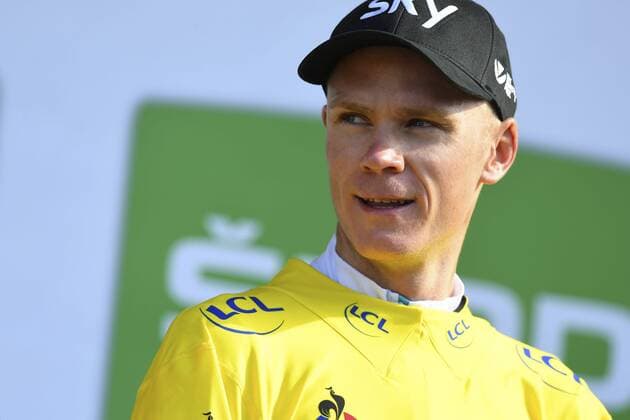 TROYES, FRANCE - JULY 6 : FROOME Christopher (GBR) Rider of Team SKY during stage 6 of the 104th edition of the 2017 Tour de France cycling race, a stage of 216 kms between Vesoul and Troyes on July 06, 2017 in Troyes, France, 6 07 2017 CYCLISME : Tour de France 2017 - Etape 6 - Vesoul Troyes - 06 07 2017 Photonews Panoramic 