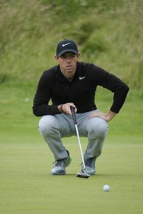 July 6th 2017, Portstewart Golf Club, Portstewart, Northern Ireland; Dubai Duty Free Irish Open Golf Championship; Day1; Rory Mcllroy (NIR) lines up his putt on the 1st xNigelxCookex  ActionPlus11898284