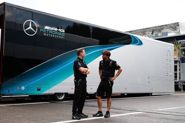 Motorsports: FIA Formula One World Championship WM Weltmeisterschaft 2017, Grand Prix of Austria, Motorhome of Mercedes AMG Petronas F1 Team Spielberg Austria xHOCHxZWEIx