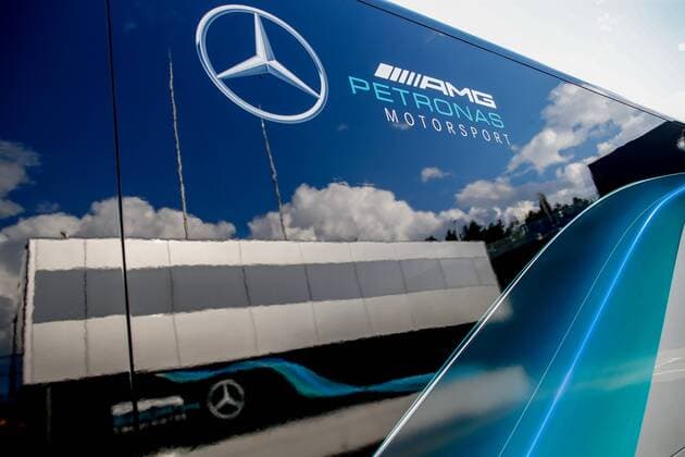 Motorsports: FIA Formula One World Championship WM Weltmeisterschaft 2017, Grand Prix of Austria, Motorhome of Mercedes AMG Petronas F1 Team Spielberg Austria xHOCHxZWEIx