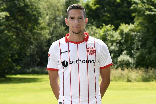 Fußball, 2. BL, Fortuna Düsseldorf Porträttermin Porträt: Fußball, GER, 2.BL, Porträttermin 2017 2018, Fortuna Düsseldorf: Karlo Majic (Düsseldorf)