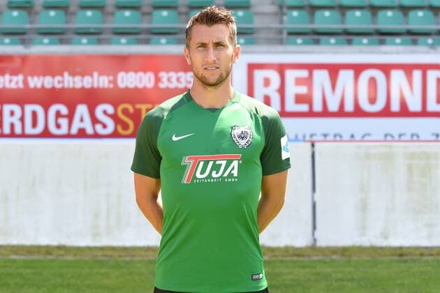 Fußball 3. Liga, Porträttermin 2017 2018 SC Preußen Münster am 06.07.2017 im Preußenstadion in Münster Stephane Tritz (Muenster) MT