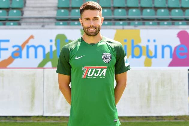 Fußball 3. Liga, Porträttermin 2017 2018 SC Preußen Münster am 06.07.2017 im Preußenstadion in Münster Philipp Hoffmann (Muenster) MT