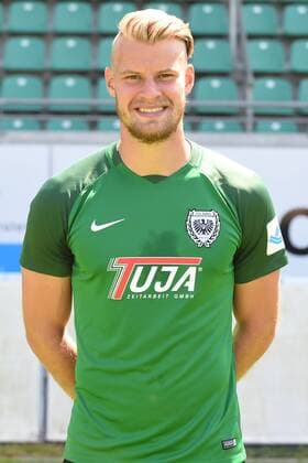 Fußball 3. Liga, Porträttermin 2017 2018 SC Preußen Münster am 06.07.2017 im Preußenstadion in Münster Sebastian Mai (Muenster) MT