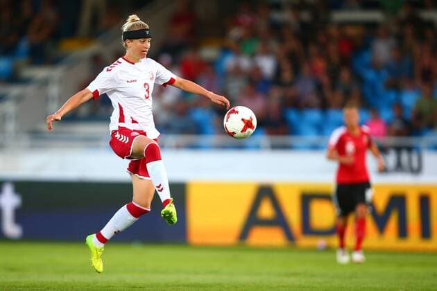 SOCCER - AUT vs DEN, test match WIENER NEUSTADT,AUSTRIA,06.JUL.17 - WOMEN SOCCER - OEFB, Oesterreichischer Fussball-Bund, Austria vs Denmark, test match. Image shows Janni Arnth (DEN). GEPAxpictures xCh.xKelemen
