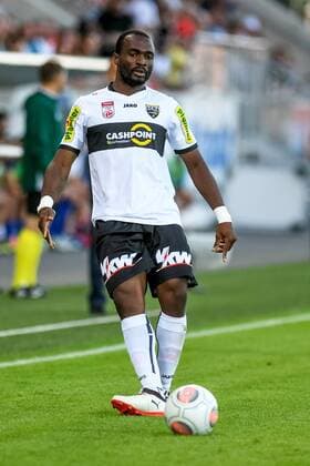 SOCCER - UEFA EL quali, Altach vs Chikhura ALTACH,AUSTRIA,06.JUL.17 - SOCCER - UEFA Europa League qualification, SCR Altach vs FC Chikhura Sachkhere. Image shows Louis Clement Ngwat Mahop (Altach). GEPAxpictures xOliverxLerch