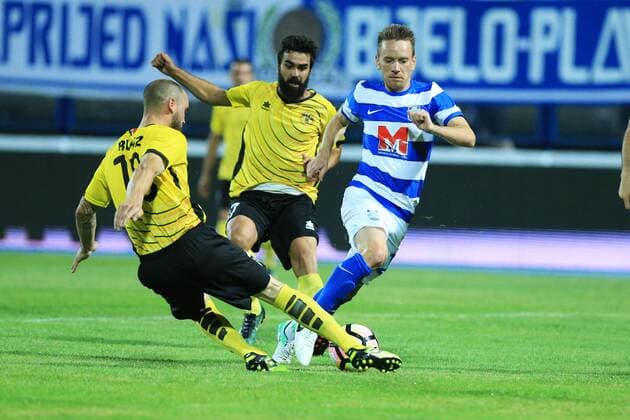 UEFA Europa League, First qualifying round, 2nd leg, NK Osijek - UE Santa Coloma 06.07.2017., stadium Gradski vrt, Osijek, Croatia - UEFA Europa League, First qualifying round, 2nd leg, NK Osijek - UE Santa Coloma. Dmytro Lyopa.  DavorxJavorovic PIXSELL