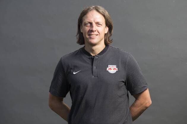 SOCCER - BL, RBS, team photoshooting SALZBURG,AUSTRIA,05.JUL.17 - SOCCER - tipico Bundesliga, Red Bull Salzburg, team photo shooting. Image shows assistant coach Rene Aufhauser (RBS). GEPAxpictures xFelixxRoittner