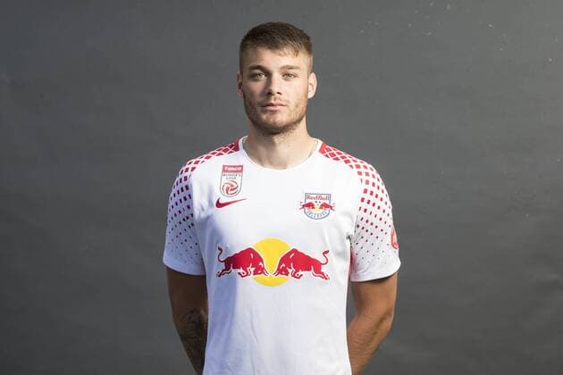 SOCCER - BL, RBS, team photoshooting SALZBURG,AUSTRIA,05.JUL.17 - SOCCER - tipico Bundesliga, Red Bull Salzburg, team photo shooting. Image shows Duje Caleta-Car (RBS). GEPAxpictures xFelixxRoittner
