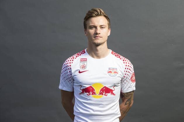 SOCCER - BL, RBS, team photoshooting SALZBURG,AUSTRIA,05.JUL.17 - SOCCER - tipico Bundesliga, Red Bull Salzburg, team photo shooting. Image shows Frederik Gulbrandsen (RBS). GEPAxpictures xFelixxRoittner
