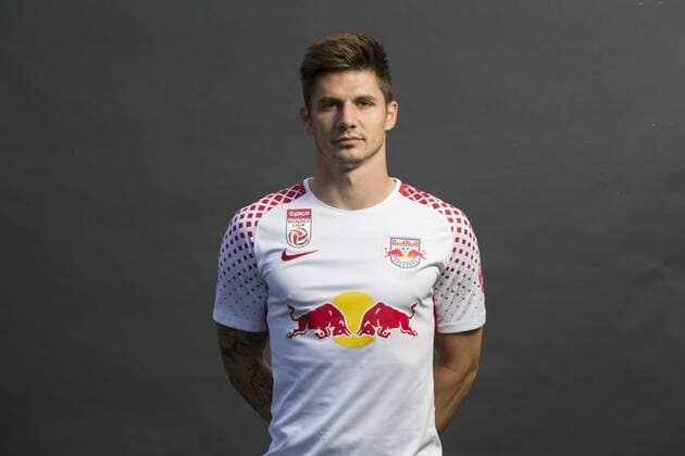 SOCCER - BL, RBS, team photoshooting SALZBURG,AUSTRIA,05.JUL.17 - SOCCER - tipico Bundesliga, Red Bull Salzburg, team photo shooting. Image shows Patrick Farkas (RBS). GEPAxpictures xFelixxRoittner