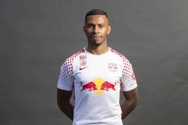 SOCCER - BL, RBS, team photoshooting SALZBURG,AUSTRIA,05.JUL.17 - SOCCER - tipico Bundesliga, Red Bull Salzburg, team photo shooting. Image shows Paulo Miranda (RBS). GEPAxpictures xFelixxRoittner