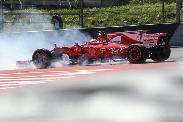 Bilder des Tages - SPORT FORMULA 1 - GP of Austria 2017 SPIELBERG,AUSTRIA,07.JUL.17 - MOTORSPORTS, FORMULA 1 - Grand Prix of Austria, Red Bull Ring, free practice. Image shows Kimi Raikkoenen (FIN Ferrari). GEPAxpictures xFelixxRoittner