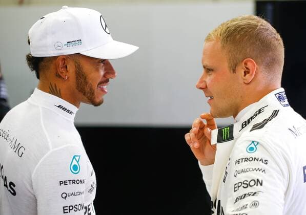 Motorsports: FIA Formula One World Championship WM Weltmeisterschaft 2017, Grand Prix of Austria, 44 Lewis Hamilton (GBR, Mercedes AMG Petronas F1 Team), 77 Valtteri Bottas (FIN, Mercedes AMG Petronas F1 Team), Spielberg Austria xHOCHxZWEIx