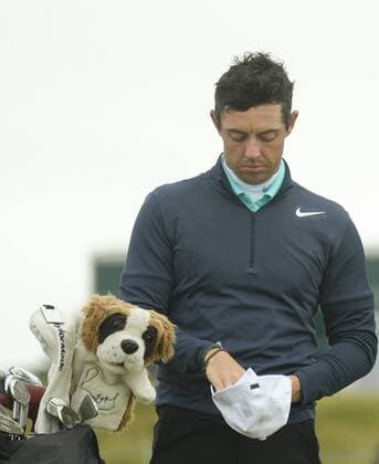 July 7th 2017, Portstewart Golf Club, Portstewart, Northern Ireland; Dubai Duty Free Irish Open Golf Championship, Day 2; A despondent Rory McIlroy (NIR) at the end of his second round after failing to make the cut xNigelxCookex  ActionPlus11898572