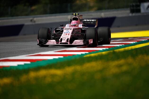 Motorsports: FIA Formula One World Championship WM Weltmeisterschaft 2017, Grand Prix of Austria, 31 Esteban Ocon (FRA, Sahara Force India F1 Team), Spielberg Austria xHOCHxZWEIx