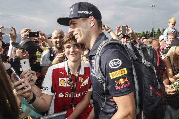 FORMULA 1 - GP of Austria 2017 SPIELBERG,AUSTRIA,08.JUL.17 - MOTORSPORTS, FORMULA 1 - Grand Prix of Austria, Red Bull Ring, Styrian Green Carpet. Image shows Max Verstappen (NED Red Bull Racing). GEPAxpictures xFelixxRoittner