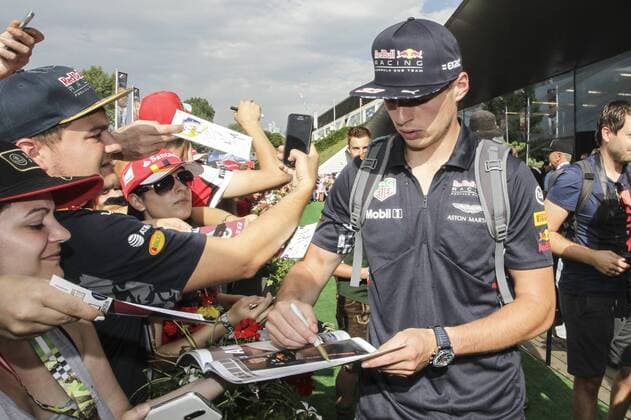 FORMULA 1 - GP of Austria 2017 SPIELBERG,AUSTRIA,08.JUL.17 - MOTORSPORTS, FORMULA 1 - Grand Prix of Austria, Red Bull Ring, Styrian Green Carpet. Image shows Max Verstappen (NED Red Bull Racing). GEPAxpictures xFelixxRoittner