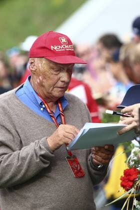 FORMULA 1 - GP of Austria 2017 SPIELBERG,AUSTRIA,08.JUL.17 - MOTORSPORTS, FORMULA 1 - Grand Prix of Austria, Red Bull Ring, Styrian Green Carpet. Image shows chairman of the advisory board Niki Lauda (Mercedes). GEPAxpictures xFelixxRoittner