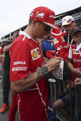 FORMULA 1 - GP of Austria 2017 SPIELBERG,AUSTRIA,08.JUL.17 - MOTORSPORTS, FORMULA 1 - Grand Prix of Austria, Red Bull Ring, Styrian Green Carpet. Image shows Kimi Raikkoenen (FIN Ferrari). GEPAxpictures xFelixxRoittner