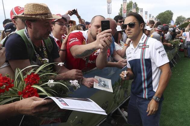 FORMULA 1 - GP of Austria 2017 SPIELBERG,AUSTRIA,08.JUL.17 - MOTORSPORTS, FORMULA 1 - Grand Prix of Austria, Red Bull Ring, Styrian Green Carpet. Image shows Felipe Massa (BRA Williams). GEPAxpictures xFelixxRoittner