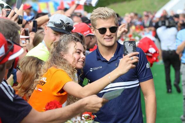FORMULA 1 - GP of Austria 2017 SPIELBERG,AUSTRIA,08.JUL.17 - MOTORSPORTS, FORMULA 1 - Grand Prix of Austria, Red Bull Ring, Styrian Green Carpet. Image shows Marcus Ericsson (SWE Sauber). GEPAxpictures xChristianxWalgram